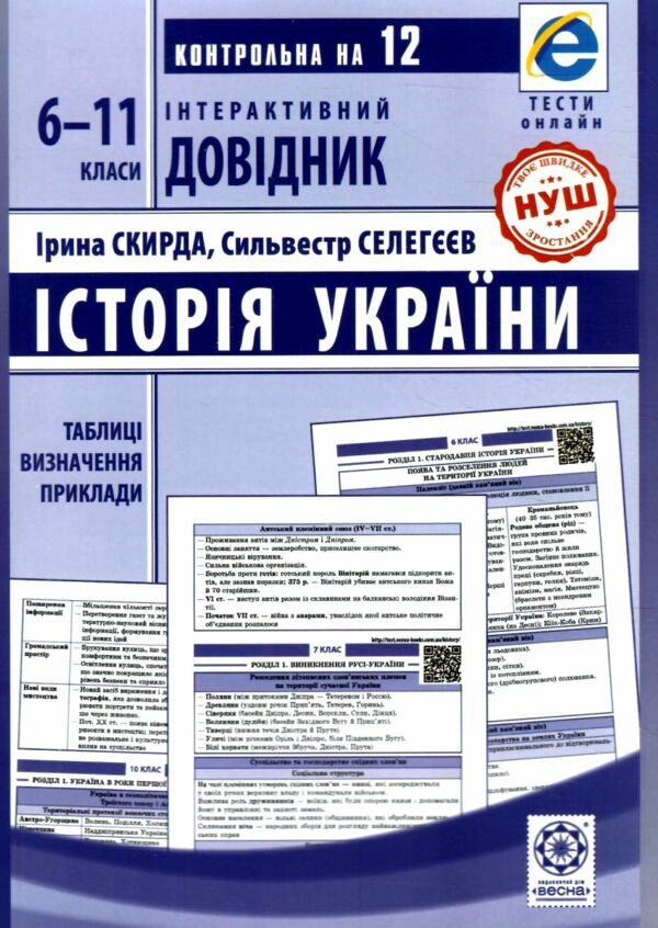 інтерактивний довідник 6-11 класи історія україни НУШ (нова 25р) Ціна (цена) 83.80грн. | придбати  купити (купить) інтерактивний довідник 6-11 класи історія україни НУШ (нова 25р) доставка по Украине, купить книгу, детские игрушки, компакт диски 0