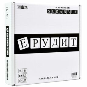 гра настільна ерудит чорно білий 30640