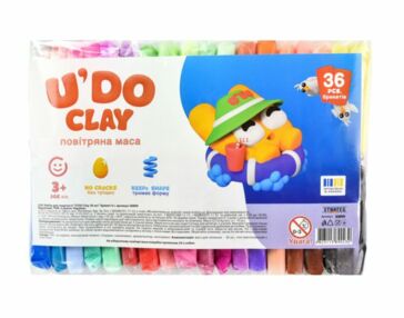 Набір для творчості U DO Glay 36 кольорів 6 г 30899 Набір для творчості U DO Glay 36 кольорів 6 г 30899