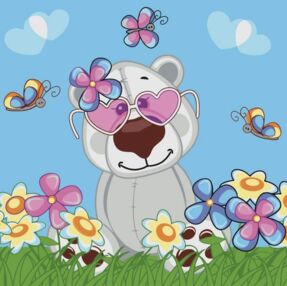 Розпис по номерах 30х30 ES083 Рожеві окуляри "Strateg"