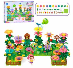 Конструктор сад квіти комахи 191 деталь CJ-2028A