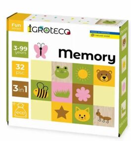Деревяна гра Меморі 32 елементи 0644