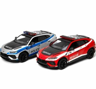 Машина Lamborghini urus Police Fighter металева  KT 5447WРR