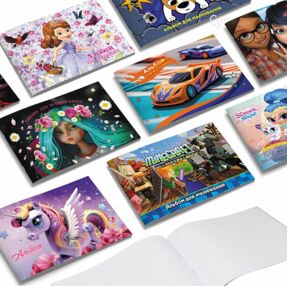 альбом 16 аркушів / 120 гр на скобі в асортименті 902051