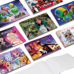 альбом 30 аркушів / 120 гр на скобі в асортименті 902054