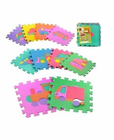 Килимок мозаїка транспорт 12 штук  M 0377