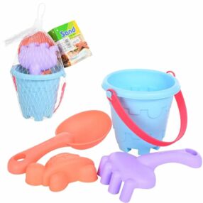 Пісочний набір мякий відерце лопатка граблі HG-755