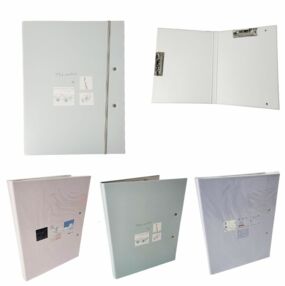 Папка картонна з 2-ма притисками 31х24 см HI-0477 в асортименті