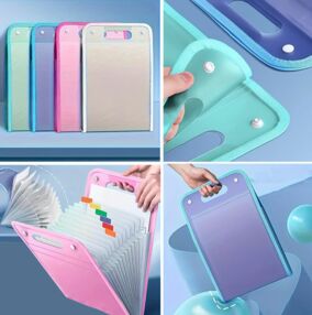 Папка пластикова КАРТОТЕКА на 13 відділень 36 х 24 см  14-1