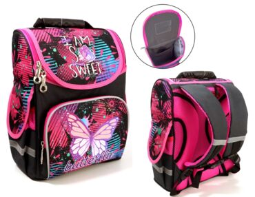 Рюкзак Leader 988879 Метелик короб ортопед 34х26х15см Рюкзак Leader 988879 Метелик короб ортопед 34х26х15см