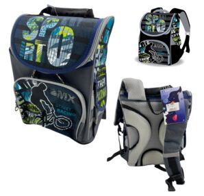 Рюкзак Leader 988927 Хлопець на велосипеді короб ортопед 34х26х15см Рюкзак Leader 988927 Хлопець на велосипеді короб ортопед 34х26х15см