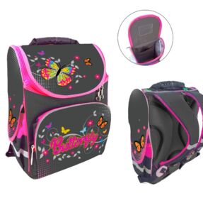 Рюкзак Leader 989070 Метелики короб ортопед 34х26х15см