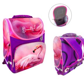 Рюкзак Leader 989074 Фламінго короб ортопед 34х26х15см