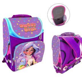 Рюкзак Leader 989075 Мила дівчинка короб ортопед 34х26х15см