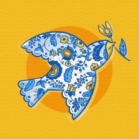 Розпис по номерах 30х30 КНО4465 Вільна пташка "Ідейка"