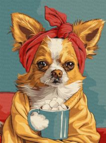 Розпис по номерах 30х40 КНО6626 Чудова кава "Ідейка"