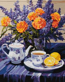 Розпис по номерах 40х50 КНО3265 Лавандова гармонія "Ідейка"