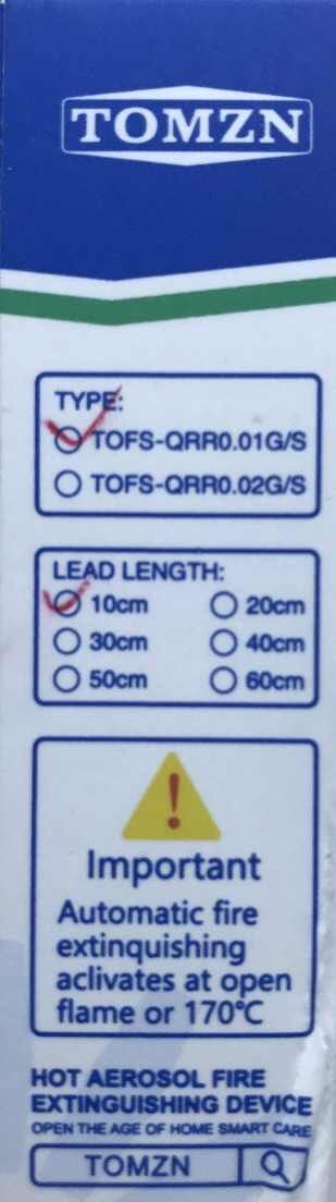 Вогнегасник аерозольний на DIN-рейку ЕТЕК QRR0.1G/EK або TOMZN в асортименті Ціна (цена) 650.00грн. | придбати  купити (купить) Вогнегасник аерозольний на DIN-рейку ЕТЕК QRR0.1G/EK або TOMZN в асортименті доставка по Украине, купить книгу, детские игрушки, компакт диски 12