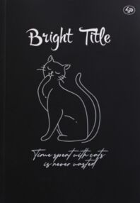 Блокнот А5 40 аркушів Bright title note cat