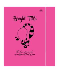 Блокнот А5 40 аркушів Bright title note raccoon