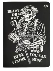 Блокнот А6 48 аркушів Чорна серія Here І come