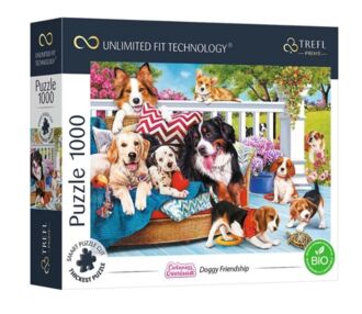 пазли 1000 елементів солодощі та собачки безмежна колекція Trefl 10699
