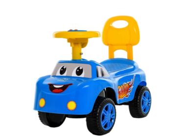 Каталка толокар музична синя 53 см M 4073-4