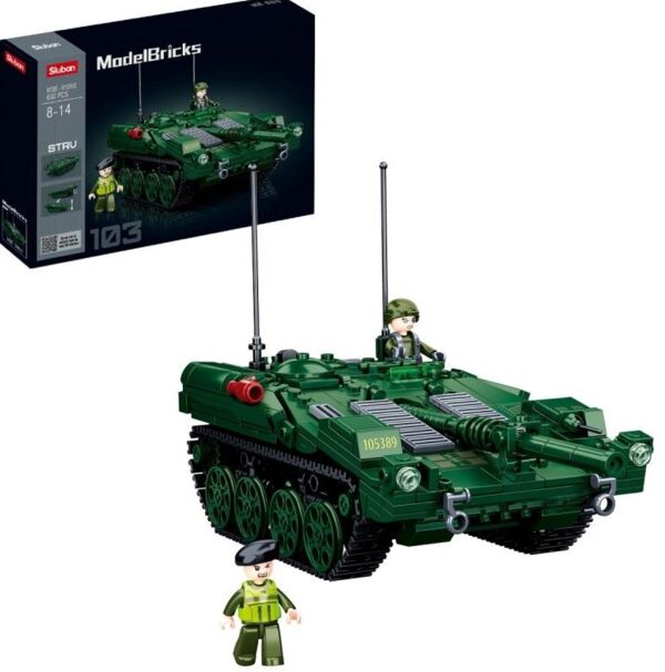 Конструктор Sluban Бойовий танк STRV 692 деталі Model Bricks  М38-В1010 Ціна (цена) 649.40грн. | придбати  купити (купить) Конструктор Sluban Бойовий танк STRV 692 деталі Model Bricks  М38-В1010 доставка по Украине, купить книгу, детские игрушки, компакт диски 0