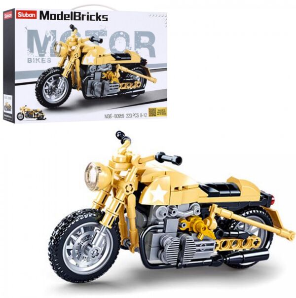 Конструктор Sluban мотоцикл 223 деталі Model Bricks  М38-В0959 Ціна (цена) 191.20грн. | придбати  купити (купить) Конструктор Sluban мотоцикл 223 деталі Model Bricks  М38-В0959 доставка по Украине, купить книгу, детские игрушки, компакт диски 0