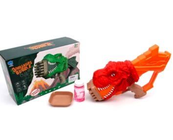 Мильні бульбашки пістолет динозавр запаска 2 кольори 777