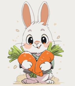 Розпис по номерах 30х30 15592-АС Чудовий кролик "Art Craft" арт крафт