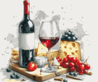 Розпис по номерах 40х50 12030-АС Гармонія смаків "Art Craft" арт крафт