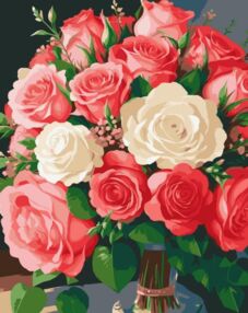 Розпис по номерах 40х50 13088-АС Квіти кохання "Art Craft" арт крафт