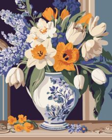 Розпис по номерах 40х50 13154-АС Весняні квіти "Art Craft" арт крафт