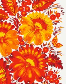 Розпис по номерах 40х50 13168-АС Петриківський мотив "Art Craft" арт крафт