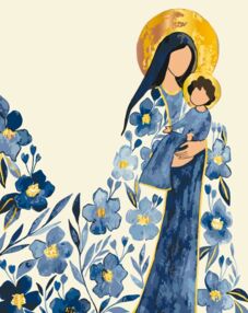 Розпис по номерах 40х50 16527-АС Богородиця з фарбами металік "Art Craft" арт крафт