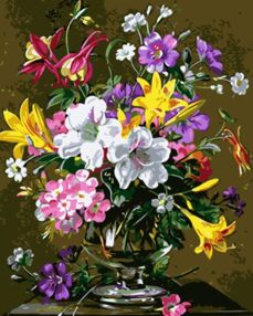 Розпис по номерах 40х50 504028-NC Квітковий салют "Art Craft" арт крафт