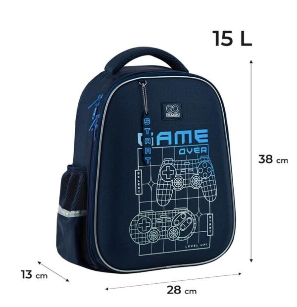 Рюкзак GoPack GO25-165M-7 Education Level Up напівкаркасний 38х28х13см Ціна (цена) 1 531.00грн. | придбати  купити (купить) Рюкзак GoPack GO25-165M-7 Education Level Up напівкаркасний 38х28х13см доставка по Украине, купить книгу, детские игрушки, компакт диски 1
