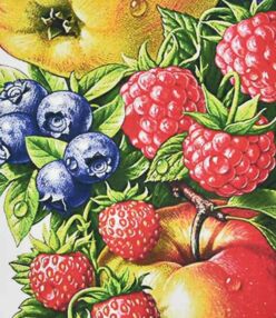Алмазна мозаїка 30х40 HEG86862 Соковиті ягоди та фрукти "Strateg"