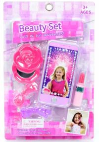 Набір аксесуарів помада шпилька дзеркальце телефон BE2308