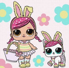Розпис по номерах 40х40 KHO1102 LOL Surprise Spring Hops with Kittea "Ідейка"