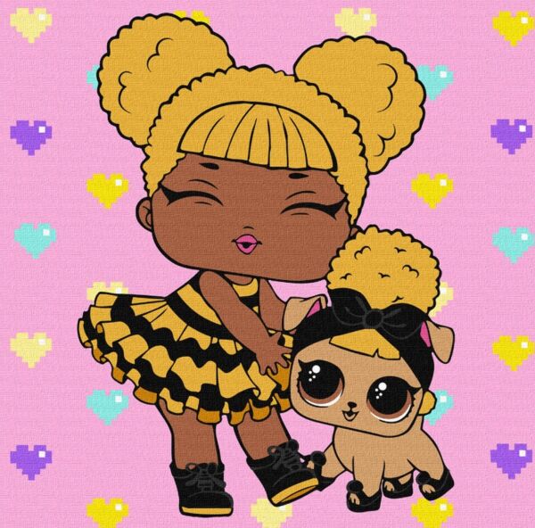 Розпис по номерах 40х40 KHO6287 LOL Surprise Queen Bee with Queen Pup Ідейка Ціна (цена) 204.90грн. | придбати  купити (купить) Розпис по номерах 40х40 KHO6287 LOL Surprise Queen Bee with Queen Pup Ідейка доставка по Украине, купить книгу, детские игрушки, компакт диски 0