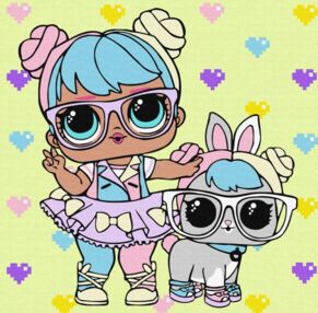 Розпис по номерах 40х40 KHO6288 LOL Surprise BonBon with HopHop "Ідейка"