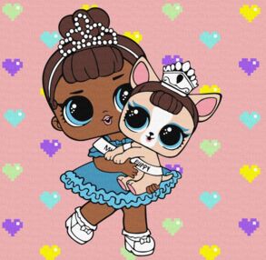 Розпис по номерах 40х40 KHO6291 LOL Surprise Miss baby wth Miss Puppy "Ідейка"