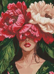 Алмазна мозаїка 30х40 АМО8157 Загадкові півонії "Ідейка"