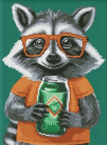 Алмазна мозаїка 30х40 АМО8172 Милий єнот "Ідейка"