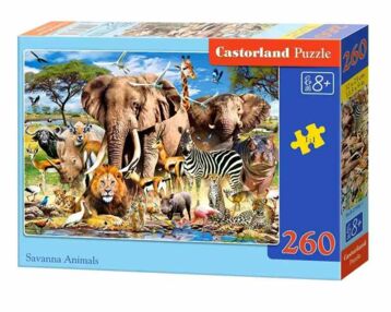 пазли castorland 260 елементів тварини саванни артикул 27545