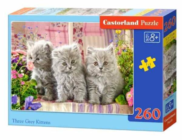 пазли castorland 260 елементів Три сірих кошеня артикул 27491 Ціна (цена) 110.50грн. | придбати  купити (купить) пазли castorland 260 елементів Три сірих кошеня артикул 27491 доставка по Украине, купить книгу, детские игрушки, компакт диски 0