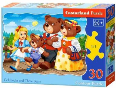 пазли castorland 30 елементів три ведмеді артикул 03716