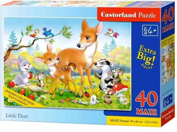 пазли castorland 40 елементів maxi Little Deer артикул 040384 Ціна (цена) 320.60грн. | придбати  купити (купить) пазли castorland 40 елементів maxi Little Deer артикул 040384 доставка по Украине, купить книгу, детские игрушки, компакт диски 0
